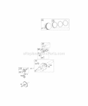 Cams Crankshaft Piston Group Diagram and Parts List for 12E494-0110-E1  Briggs and Stratton Engine